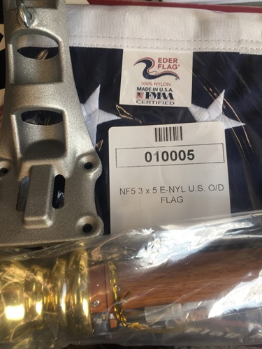 American Flag Kits, including pole and accessories, ($44)