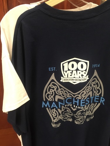 Manchester Pipe Band Tshirts ($10)