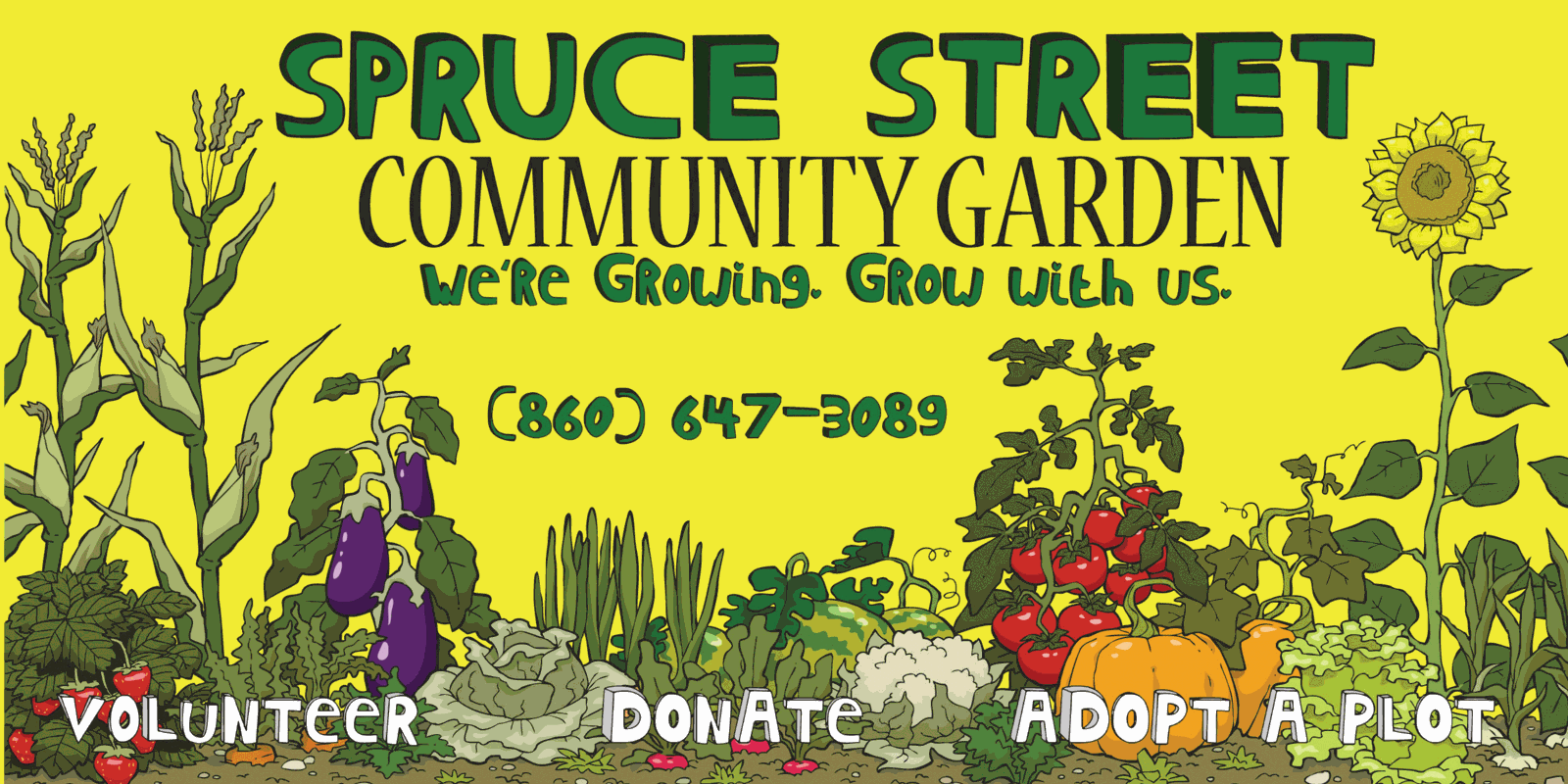Spruce street community garden poster