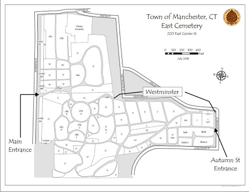 East Cemetery Map