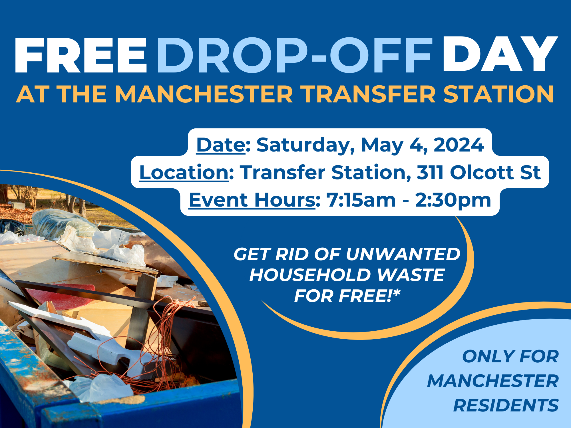Free Drop-off Day at the Manchester Transfer Station