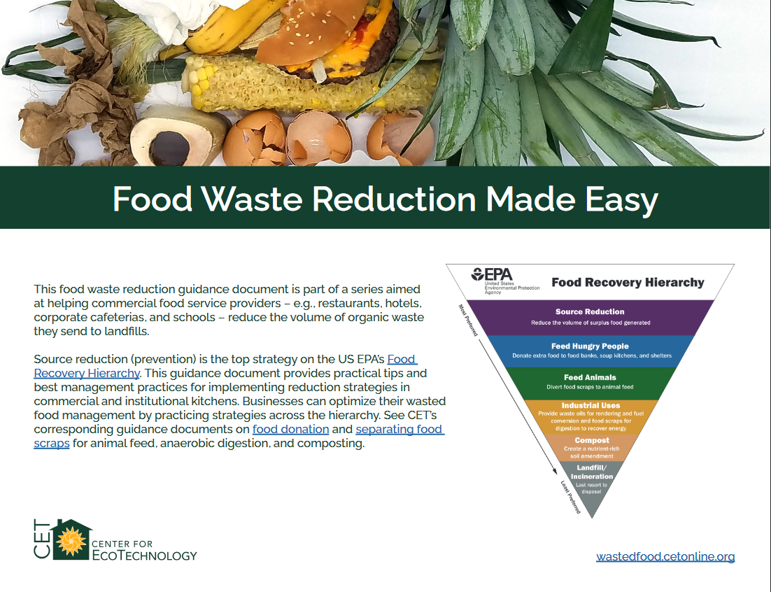 Image of Food Waste Reduction Made Easy cover page