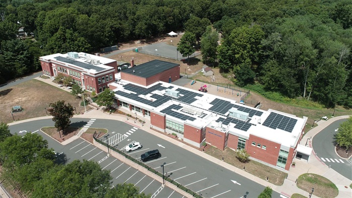 Solar panels on Highland Park Elementary