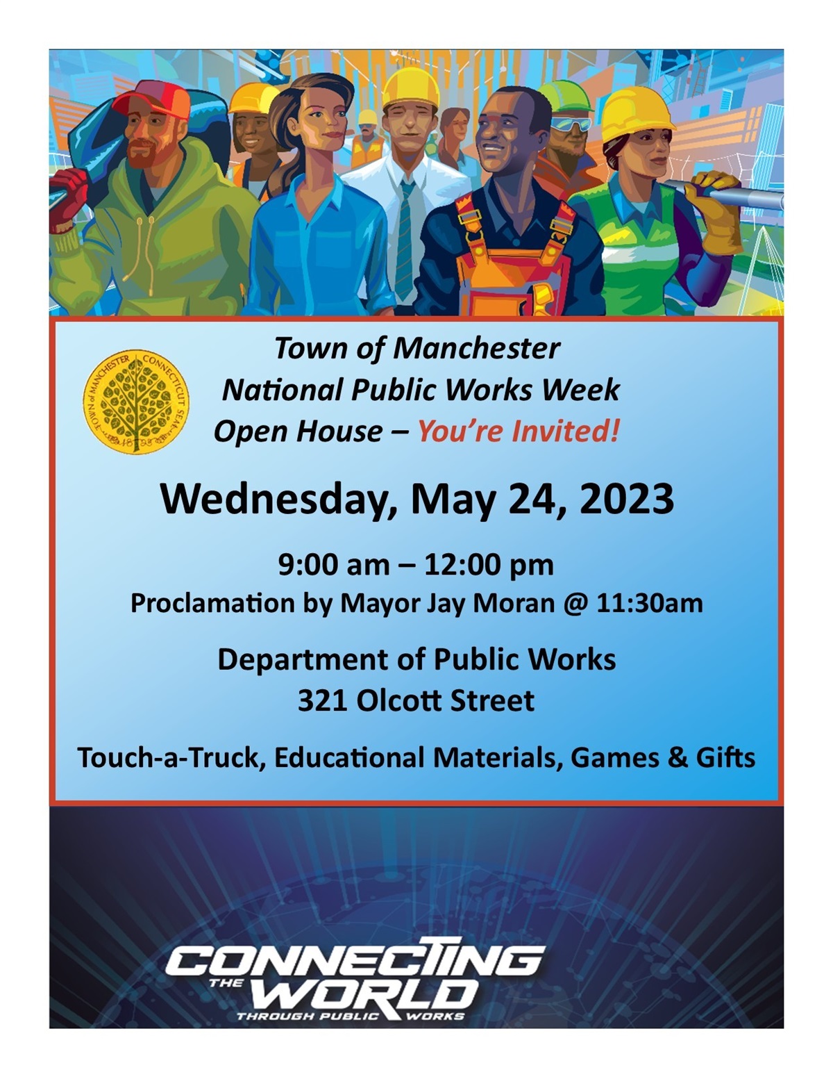 Public Works Day May 24 Town of Manchester